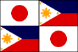 Japan & Philippines Flags